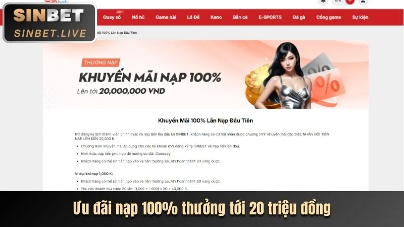 Ưu đãi thưởng đăng ký g168